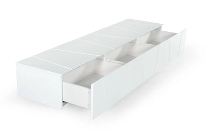 TV Stand Modrest CITY Modern White TV Stand