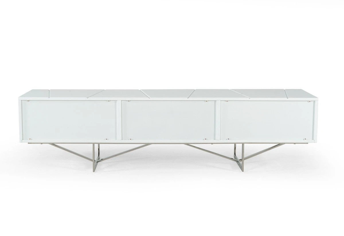 TV Stand Modrest CITY Modern White TV Stand
