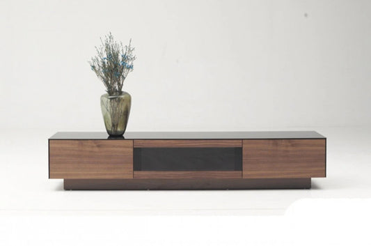 TV Stand Modrest DIVI Modern Walnut TV Stand