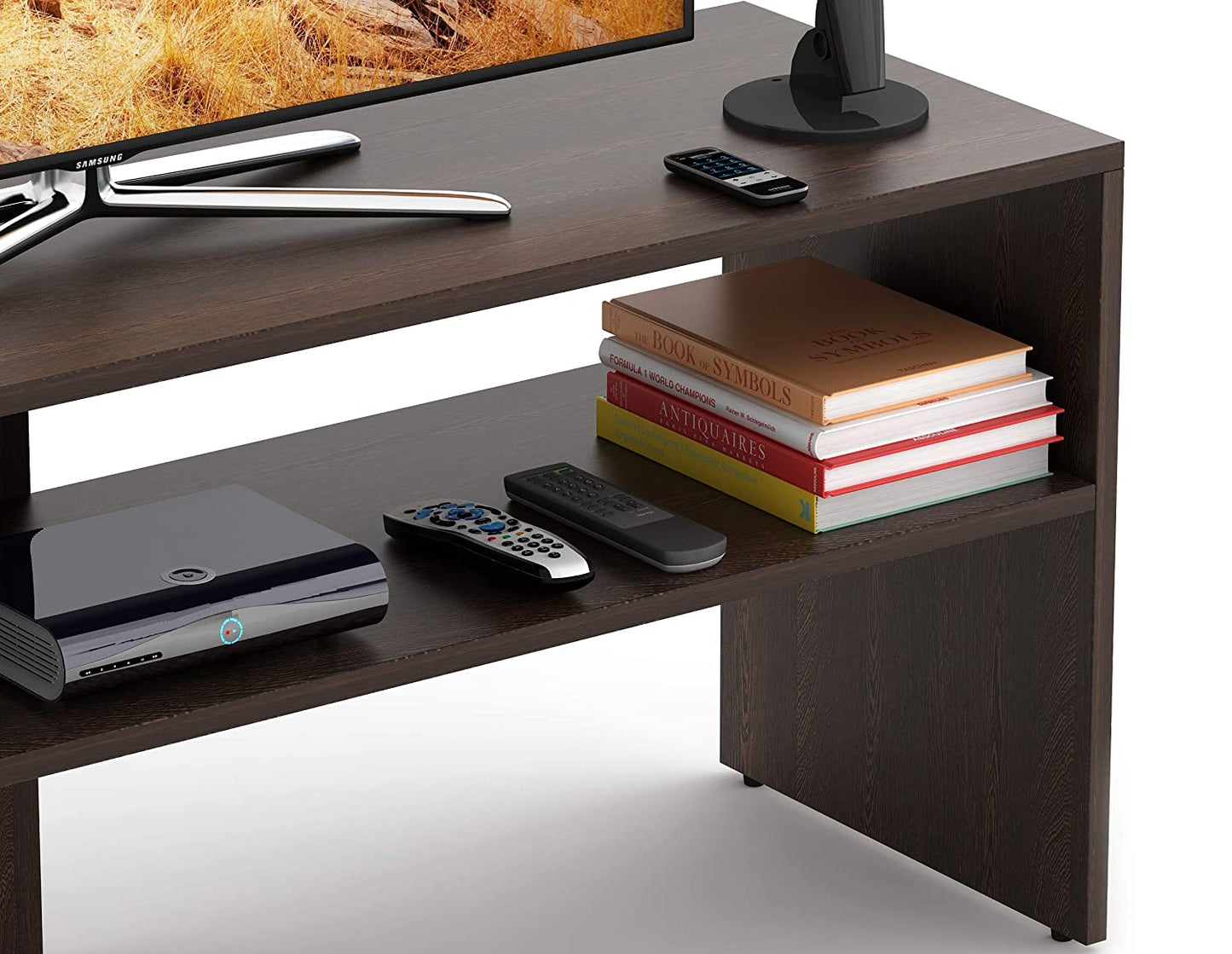 TV Stand: Oli TV Unit Stand Entertainment Center (Wenge)