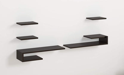 Wall Mount TV Unit: TV Wall Mount With 3 Wall Shelves Display Rack