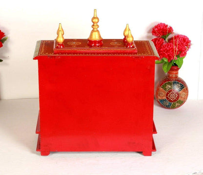 Mandir: Rajasthani Ethnic Handcrafted Wooden Temple/Mandir/Pooja Ghar/Mandapam