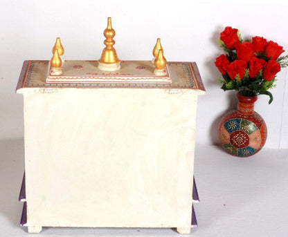 Temple: Rajasthani Ethnic Handcrafted Wooden Temple/Mandir/Pooja Ghar/Mandapam