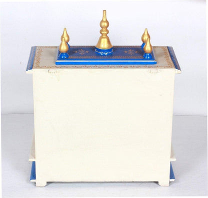 Temple: Rajasthani Ethnic Handcrafted Wooden Temple/Mandir/Pooja Ghar (18 x 9 x 21 Inch)