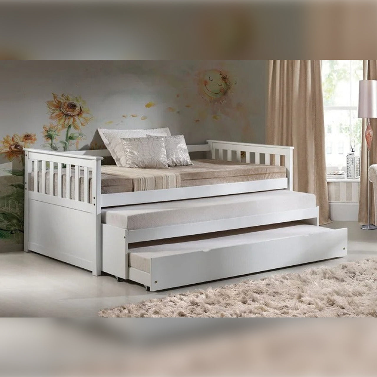 Trundle Bed Twin Daybed with Trundle