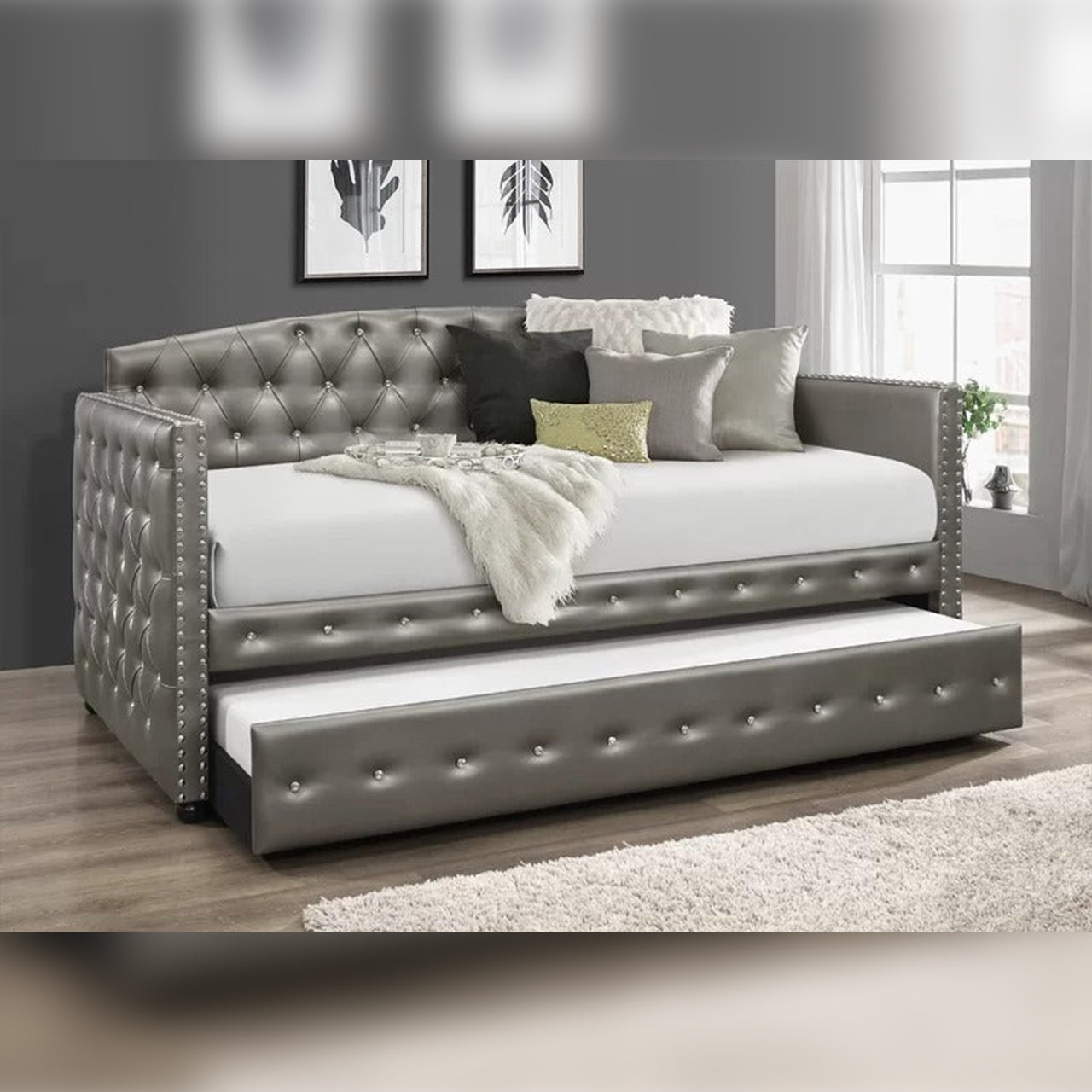 Trundle Bed Twin Daybed with Trundle Bed