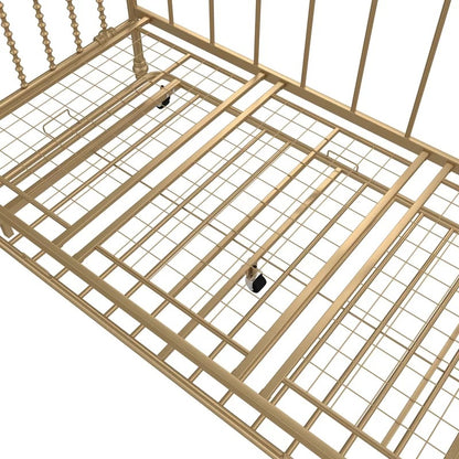 Trundle Bed: Twin Metal Daybed with Trundle