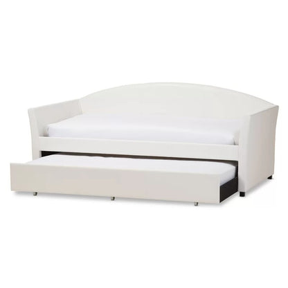 Trundle Bed: Twin Solid Wood Daybed with Trundle