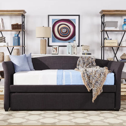 Trundle Bed: Twin Wood Daybed with Trundle