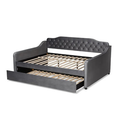 Trundle Bed: Wood Daybed with Trundle Bed