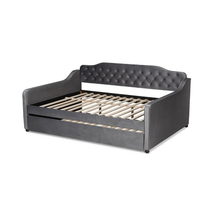 Trundle Bed: Wood Daybed with Trundle Bed