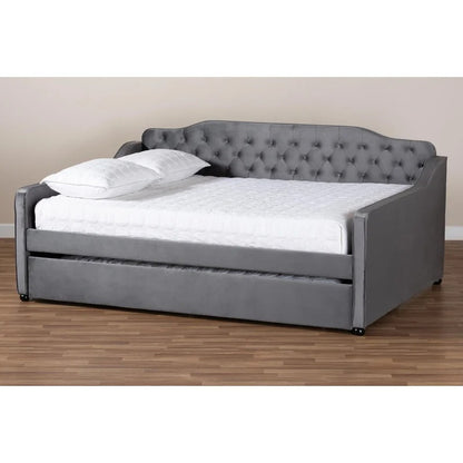 Trundle Bed: Wood Daybed with Trundle Bed