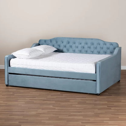 Trundle Bed: Wood Daybed with Trundle Bed