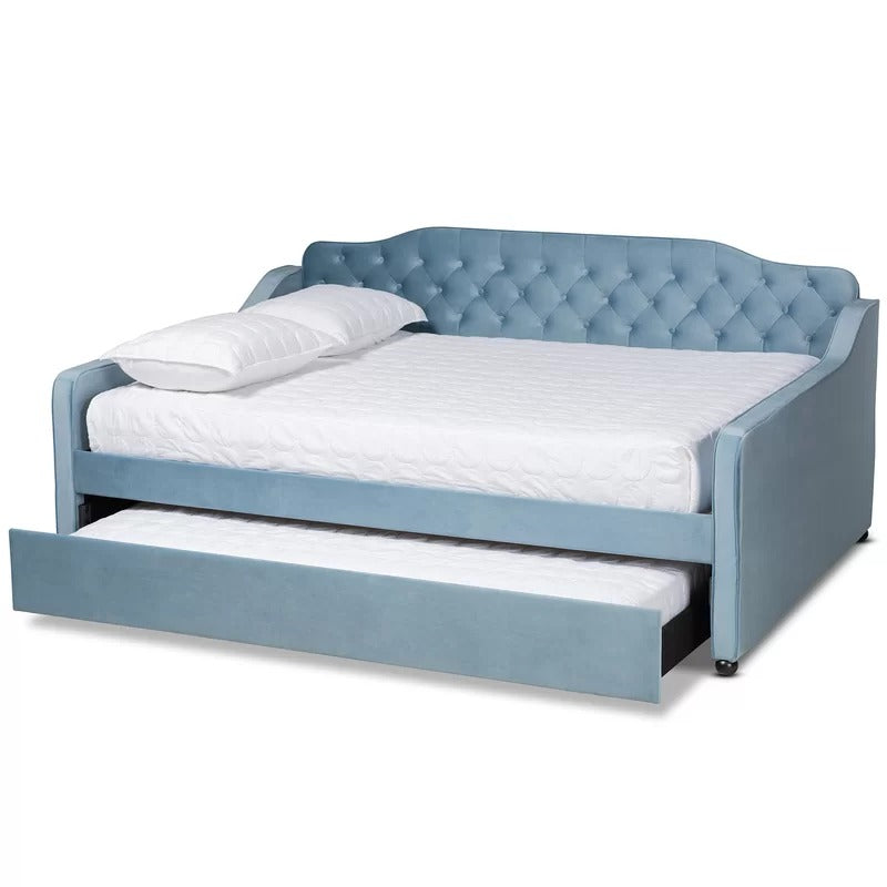 Trundle Bed: Wood Daybed with Trundle Bed
