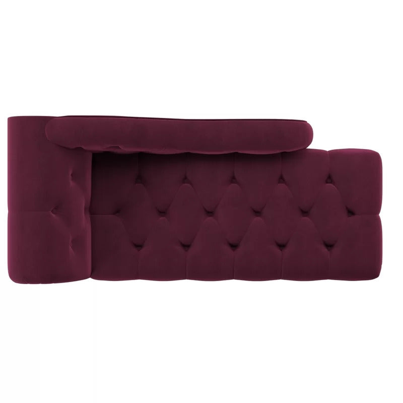 Tufted Chaise: Dino Tufted Right-Arm Chaise Lounge