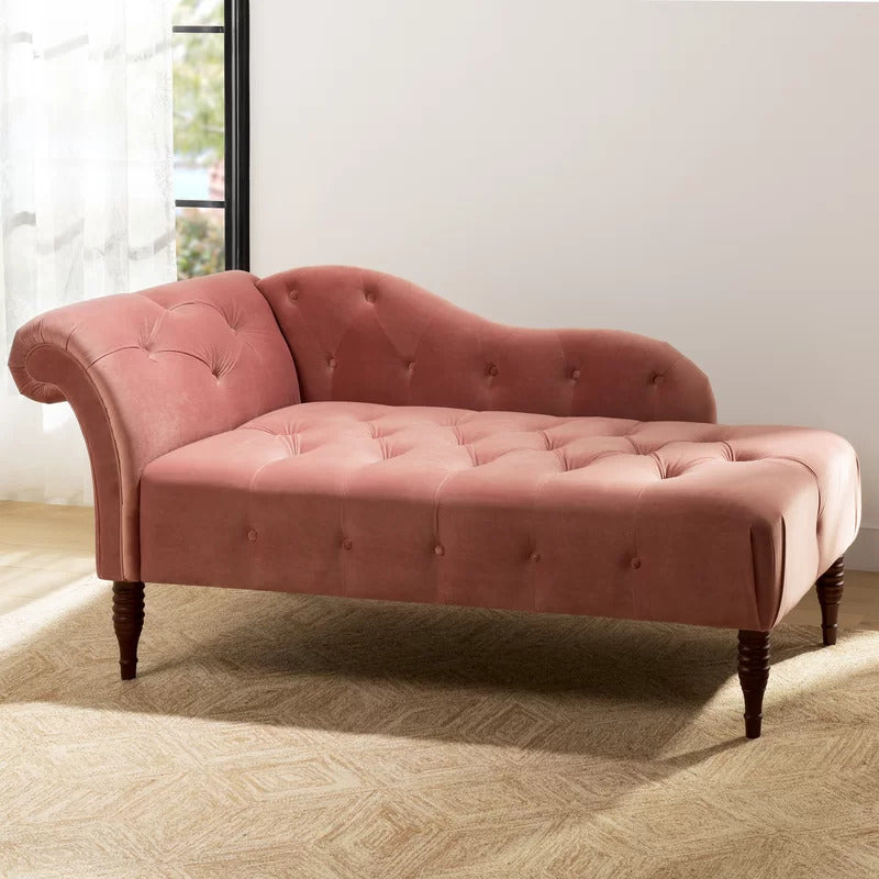 Tufted Chaise: Dino Tufted Right-Arm Chaise Lounge