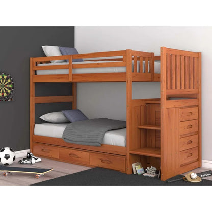 Bunk Bed: Twin Over Twin Standard Bunk Bed (Wooden)