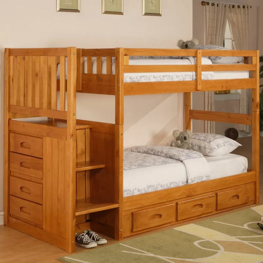 Bunk Bed: Twin Over Twin Standard Bunk Bed (Wooden)