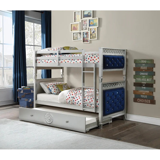 Bunk Bed: Modern Twin Standard Bunk Bed with Trundle