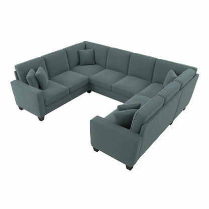 U Shape Sofa Set: 113" Wide Symmetrical Corner Sectional 8 Seater Sofa