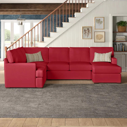 U Shape Sofa Set:  120" Wide Large Sectional 6 Seater Sofa 