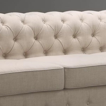 U Shape Sofa Set: 135" Wide Linen Symmetrical Sectional 11 Seater Sofa