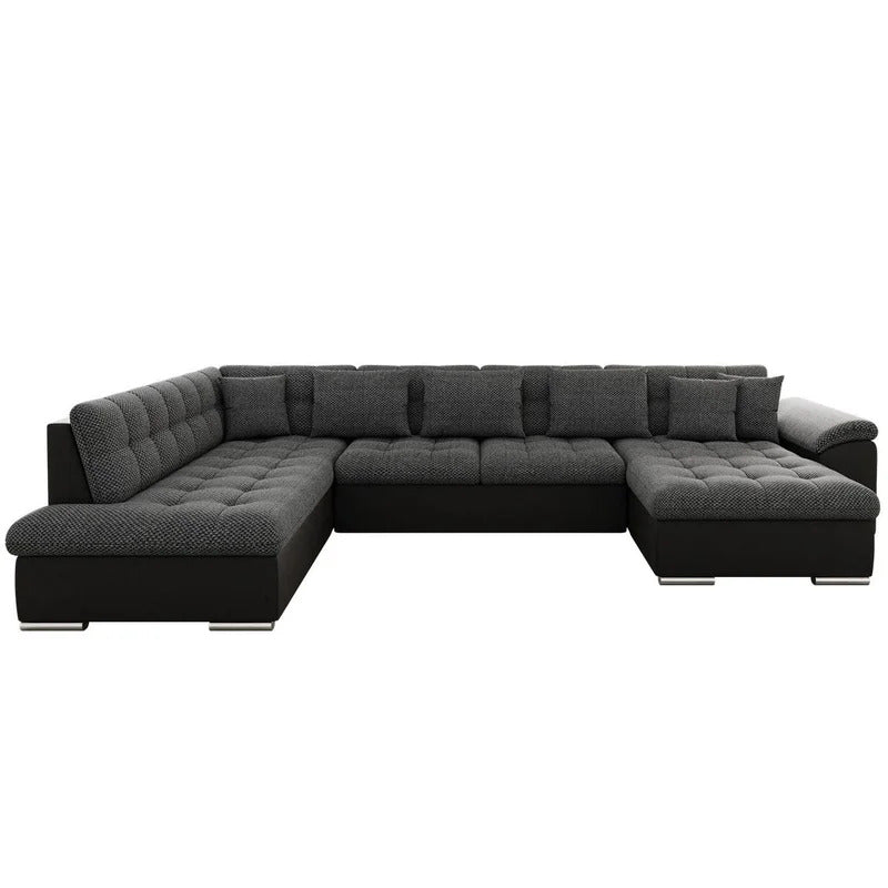 U Shape Sofa Set: 135" Wide Sectional 7 Seater Sofa 