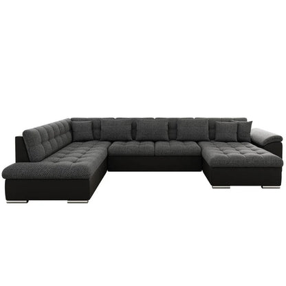 U Shape Sofa Set: 135" Wide Sectional 7 Seater Sofa 