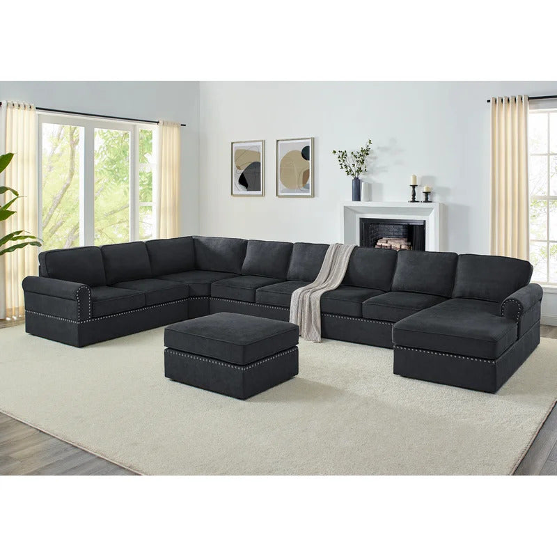 U Shape Sofa Set : 161" Wide  Modular Corner Sectional