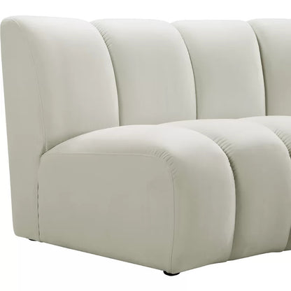 U Shape Sofa Set: 183" Wide Velvet Symmetrical Corner Sectional 11 Seater Sofa