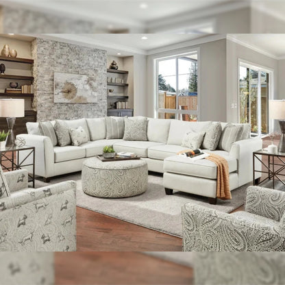 U Shape Sofa Set 5 Seater Sectional Sofa