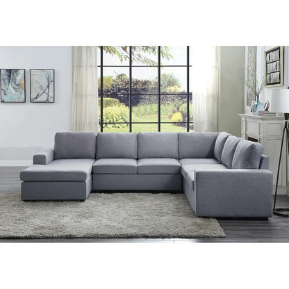 U Shape Sofa Set: 61" Wide Reversible Sofa & Chaise