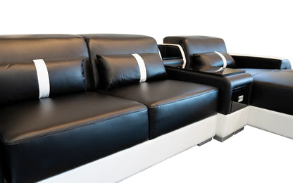 U Shape Sofa Set 8 Seater Modern Leatherette Sofa Set