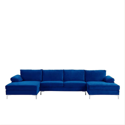 U Shape Sofa Set: Large Fabric U Shape Sofa Set
