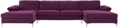 U Shape Sofa Set: Large Fabric U Shape Sofa Set