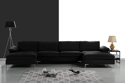 U Shape Sofa Set: Large Fabric U Shape Sofa Set