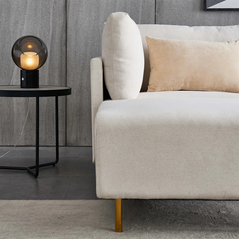 U Shape Sofa Set : Linen Sectional Sofa