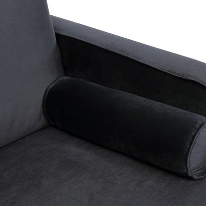 U Shape Sofa Set: Velvet Fabric Sectional Sofa Set