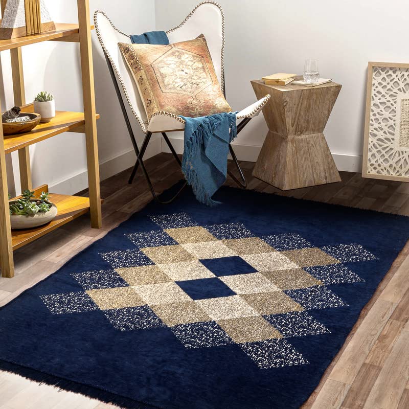 Carpets: Velvet Carpet with Fine Gold Yarn for Living Room, Bedroom