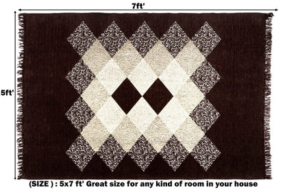 Carpets: Velvet Carpet with Fine Gold Yarn for Living Room, Bedroom