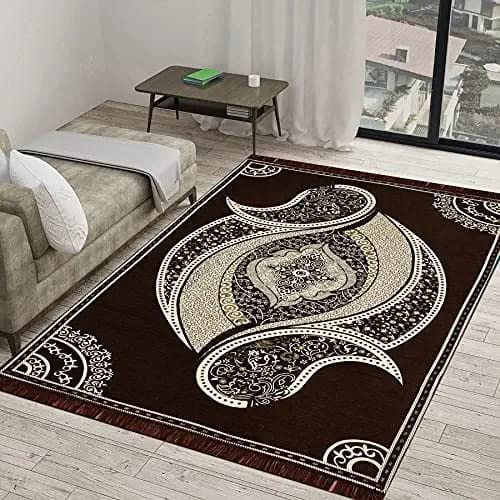Carpets: Velvet Touch Abstract Chenille Velvet Carpet