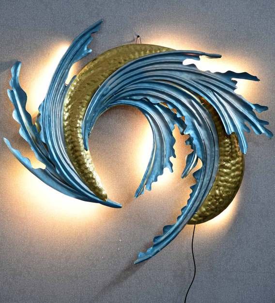 Wall Art: Blue Iron Abstract Wall Art 