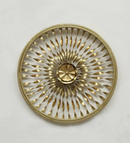 Wall Art: Iron Abstract Wall Art In Gold