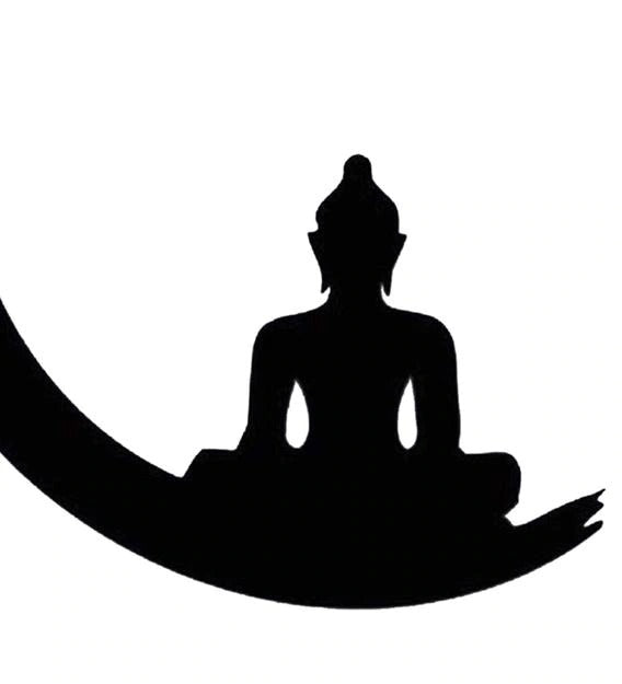 Wall Art : Iron Buddha Wall Art In Black