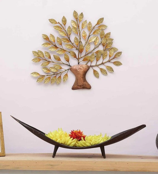 Wall Art: Iron Decorative Tree Gold Wall Art 
