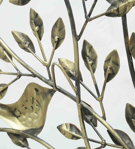 Wall Art: Iron Decorative Tree Wall Art In Brown