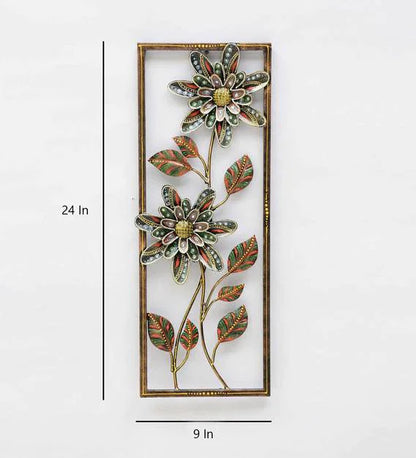 Wall Art: Iron Framed Leaf Wall Art