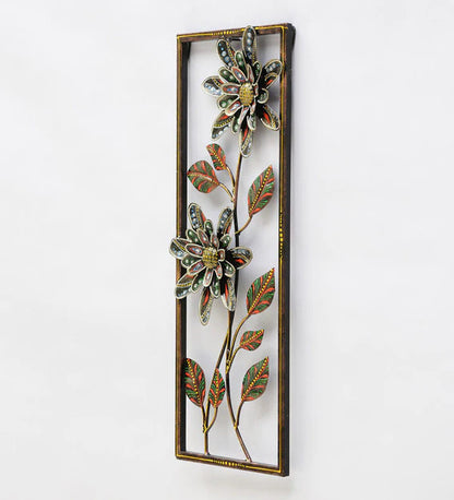 Wall Art: Iron Framed Leaf Wall Art