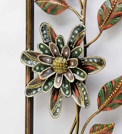 Wall Art: Iron Framed Leaf Wall Art