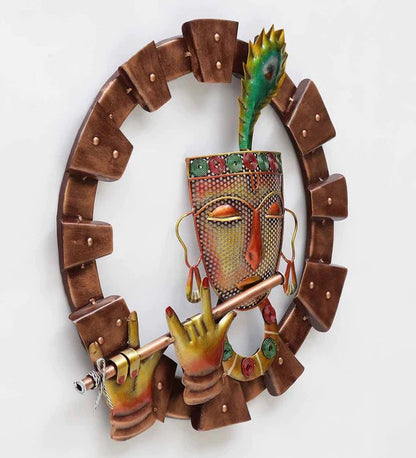 Wall Art: Iron Lord Krishna Wall Art